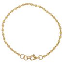 22ct Yellow Gold Knitted Bead Bracelet 6.5"