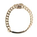 9ct Yellow Gold ID Bracelet 8"