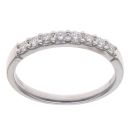 Platinum 0.26ct Brilliant Cut Diamond Half Eternity Ring