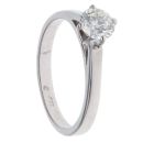 14ct White Gold 0.71ct Brilliant Cut Diamond Solitaire Ring