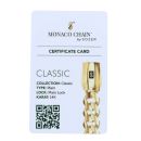 14ct Yellow Gold Monaco Curb Classic Plain Lock Chain 24"