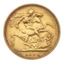1892 Victoria Jubilee Head UK Full Sovereign Coin