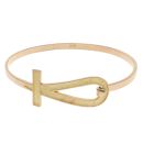 18ct Yellow Gold Ankh Fancy Bangle