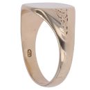 9ct Yellow Gold Patterned Signet Ring