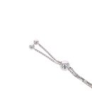 Sterling Silver Cubic Zirconia Toggle Bracelet 8" by Icesia