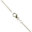 14ct Yellow Gold Cubic Zirconia and Garnet Cluster Pendant and Chain 18"