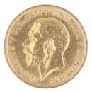 1911 George V Large Head UK Half Sovereign Coin