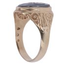 9ct Yellow Gold Hematite Centurion Signet Ring