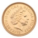 2005 Elizabeth II Fourth Portrait UK Half Sovereign Coin
