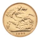 1902 Edward VII Old Head UK Half Sovereign Coin