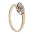 9ct Yellow Gold 0.20ct Brilliant Cut Diamond Trilogy Ring