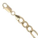 9ct Yellow Gold Figaro Bracelet 8.5"