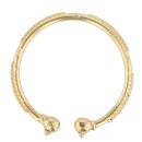 18ct Yellow Gold Patterned Torque Bangle