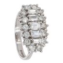 18ct White Gold 2.00ct Diamond Cluster Ring