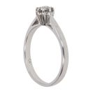 Platinum 0.10ct Brilliant Cut Diamond Solitaire Ring