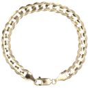 9ct Yellow Gold Curb Bracelet 8"