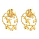 22ct Yellow Gold Earrings With Floral Design