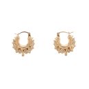 9ct Yellow Gold Gypsy Creole Earrings