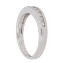 18ct White Gold 0.20ct Brilliant Cut Diamond Half Eternity Ring