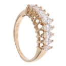 14ct Yellow Gold 0.99ct Marquise Cut Diamond Fancy Ring