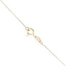 9ct Yellow Gold Cubic Zirconia Single Stone Pendant and Chain 18"