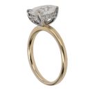 18ct Yellow Gold 2.10ct Oval Cut Lab Grown Diamond Solitaire Ring