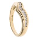 18ct Yellow Gold 0.35ct Brilliant Cut Diamond Wishbone Ring