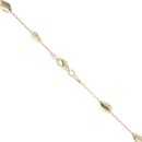 Gold Plated Silver Fancy Beaded Chain 18"