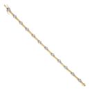 18ct Yellow And White Gold 0.50ct Brilliant Cut Diamond Bracelet 7"