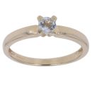 9ct Yellow Gold Cubic Zirconia Single Stone Ring