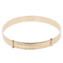9ct Yellow Gold Expanding Patterned Bangle