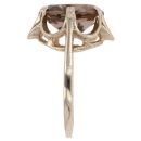 9ct Yellow Gold Smoky Quartz Solitaire Ring
