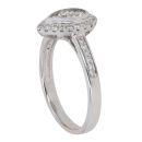 18ct White Gold 0.50ct Brilliant Cut Diamond Cluster Ring