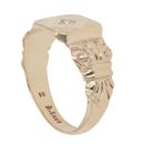 9ct Yellow Gold Cubic Zirconia Signet Ring