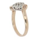 9ct Yellow Gold 0.20ct Brilliant Cut Diamond Cluster Ring