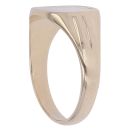 9ct Yellow Gold Half Patterned Shield Signet Ring