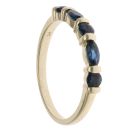 9ct Yellow Gold Sapphire Five Stone Ring