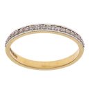 22ct Yellow Gold Cubic Zirconia Half Eternity Ring