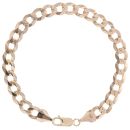 9ct Yellow Gold Curb Bracelet 8"
