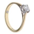 18ct Yellow Gold 0.33ct Brilliant Cut Diamond Solitaire Ring