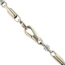 9ct Yellow and White Gold Fancy Chain 18"