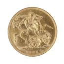 1905 Edward VII Large Head UK Full Sovereign Coin