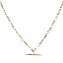 9ct Yellow Gold Figaro T-Bar Chain 16"