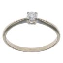 9ct White Gold 0.25ct Brilliant Cut Diamond Solitaire Ring