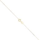 9ct Yellow Gold 0.13ct Diamond Solitaire Pendant and 16" Chain by Anya Belle