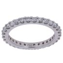 18ct White Gold 1.00ct Brilliant Cut Lab Grown Full Eternity Ring