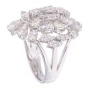 18ct White Gold 3.20ct Diamond Cluster Ring