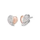 Angel Whisperer Heart Wing Ear Studs