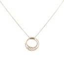 18ct Yellow Gold 0.25ct Brilliant Cut Diamond Spiral Pendant and Chain 18"