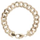9ct Yellow Gold Curb Bracelet 8"